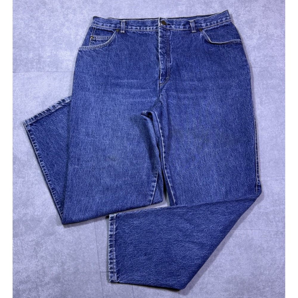 VINTAGE Levis Womens 22W (35x30) Relaxed Slim Fit Tapered Made In USA 90s Rodeo